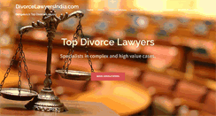 Desktop Screenshot of divorcelawyersindia.com