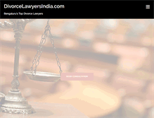 Tablet Screenshot of divorcelawyersindia.com